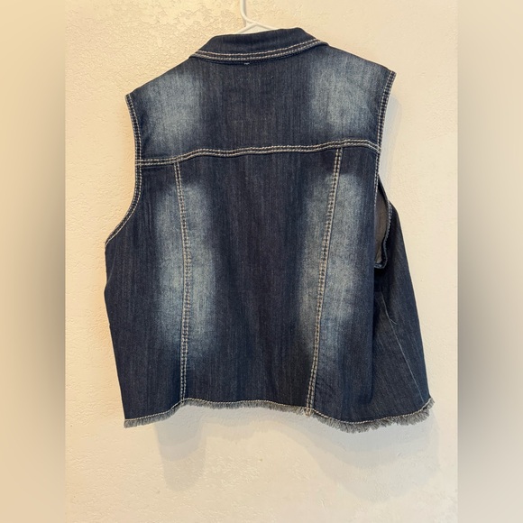Maurices Dark Blue Denim Vest - Picture 6 of 6